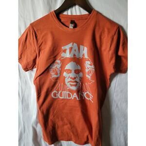Jah Guidance   band   t shirt size small burnt orange reggae